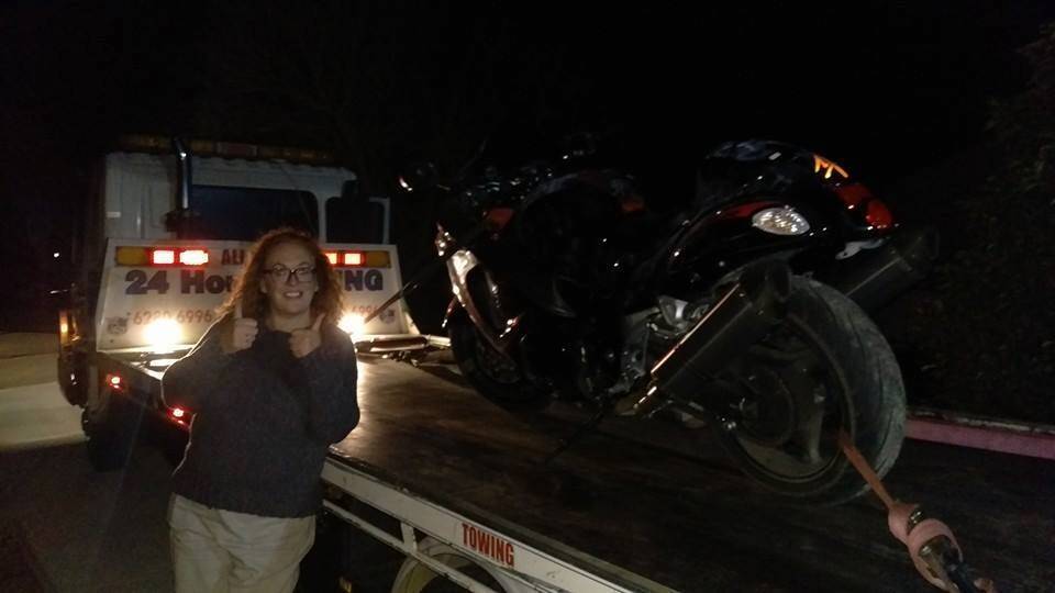 A social media campaign helped Heidi Pritchard to get her bike back. Photo: Facebook