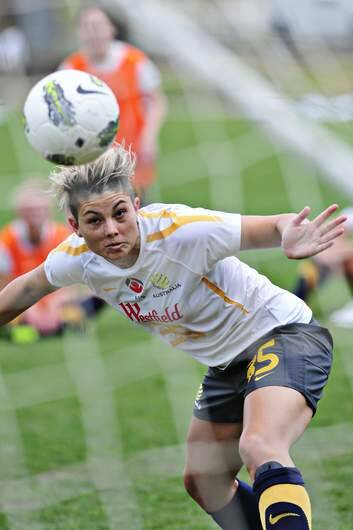 Michelle Heyman is one of three Canberra players in the  Matildas squad. Photo: Jay Cronan