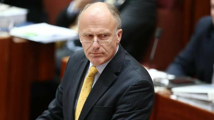 "The government has been conscious of this issue and has recently been examining it": Eric Abetz. Photo: Alex Ellinghausen