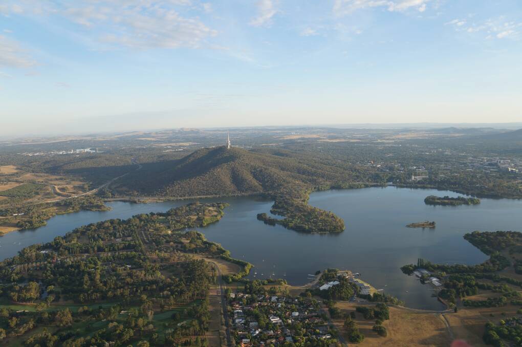The NCA has closed off parts of Lake Burley Griffin due to high levels of blue green algae. Photo: Supplied