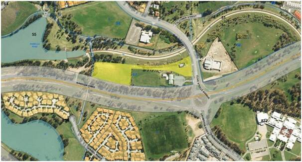 Map of site for public housing on Clive Steele Avenue and Isabella Drive, Tuggeranong. Photo: Supplied