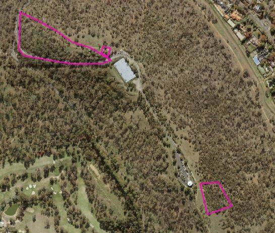 The sites of two patches of colourful plantings on Red Hill, now listed on the ACT Heritage Register.  Photo: Supplied