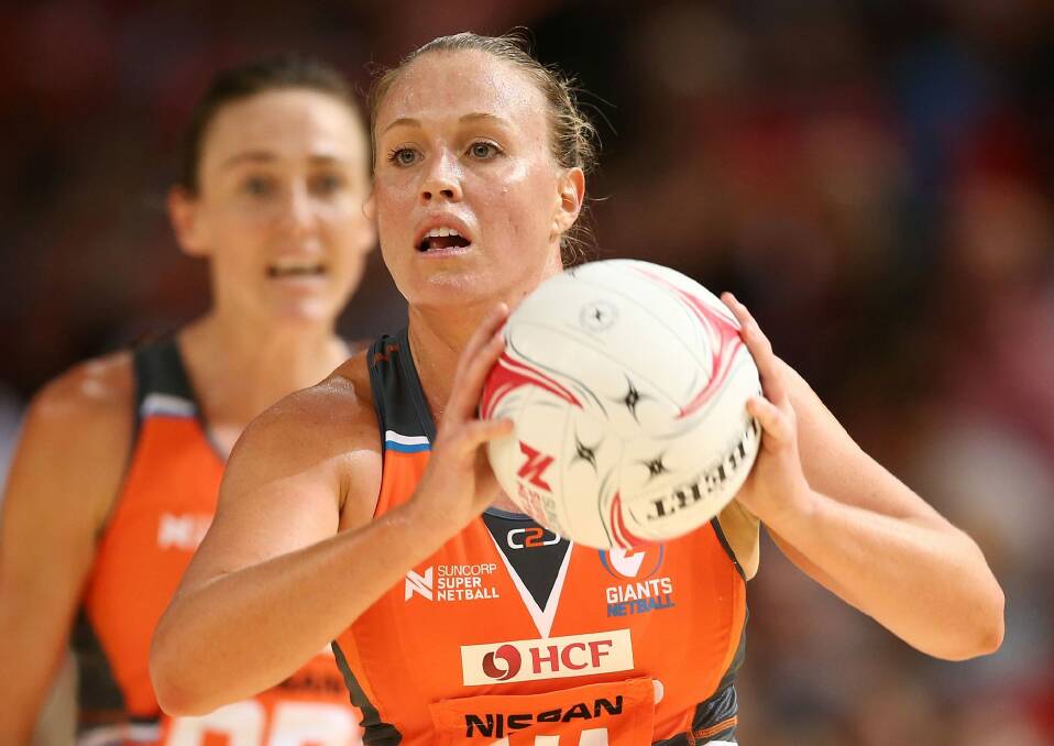 Concentrating on the positives: Giants star Kim Green has made the best of her injury lay-off. Photo: Getty Images