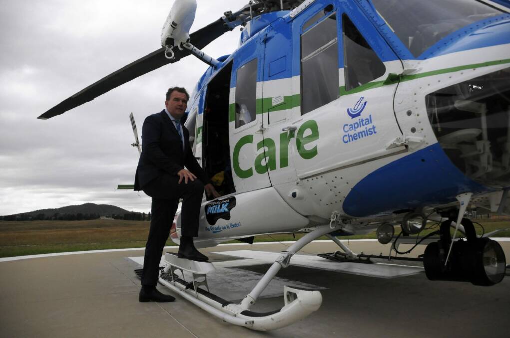 Snowy Hydro SouthCare rescue helicopter CEO Owen Finegan steps down. Photo: Kimberly Granger