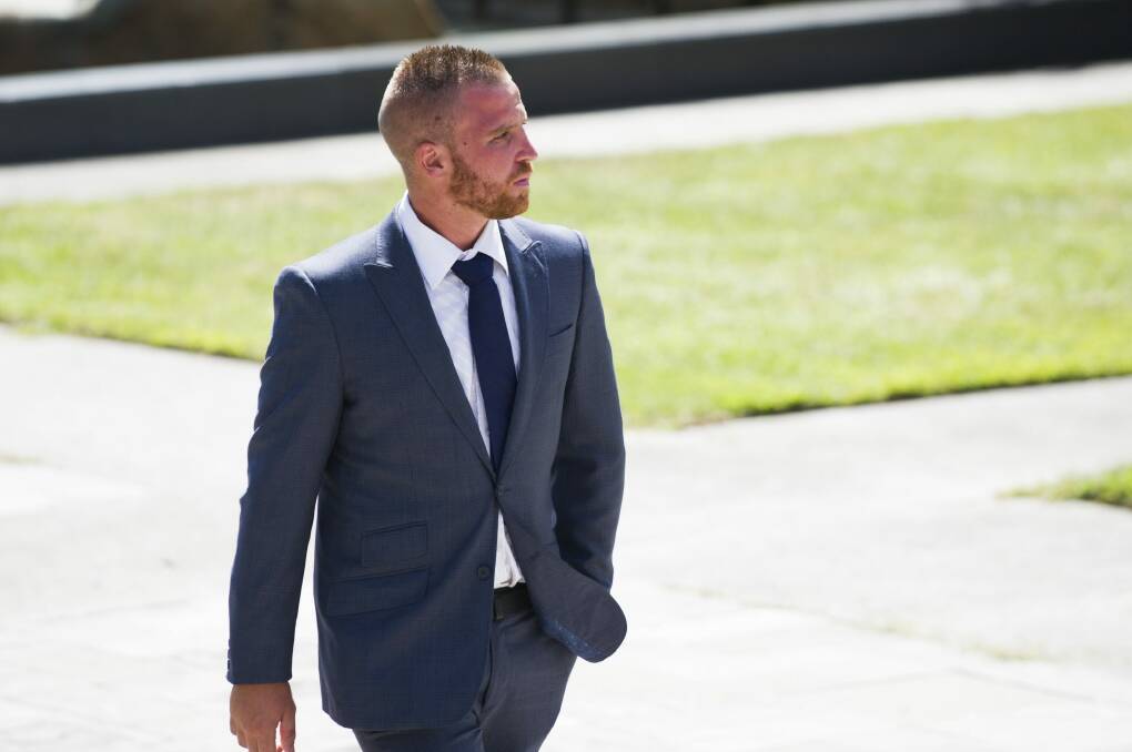 Jamie Michael Richardson, pictured in March at the ACT Supreme Court, where he faced culpable driving charges for a fatal McKellar crash in 2014. Photo: Rohan Thomson
