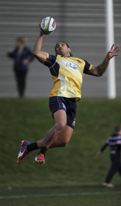 Tomane has played 68 times for the Brumbies in five seasons. Photo: Graham Tidy