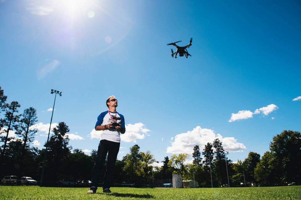 Mark Will runs courses on drone flying and safety.  Photo: Rohan Thomson