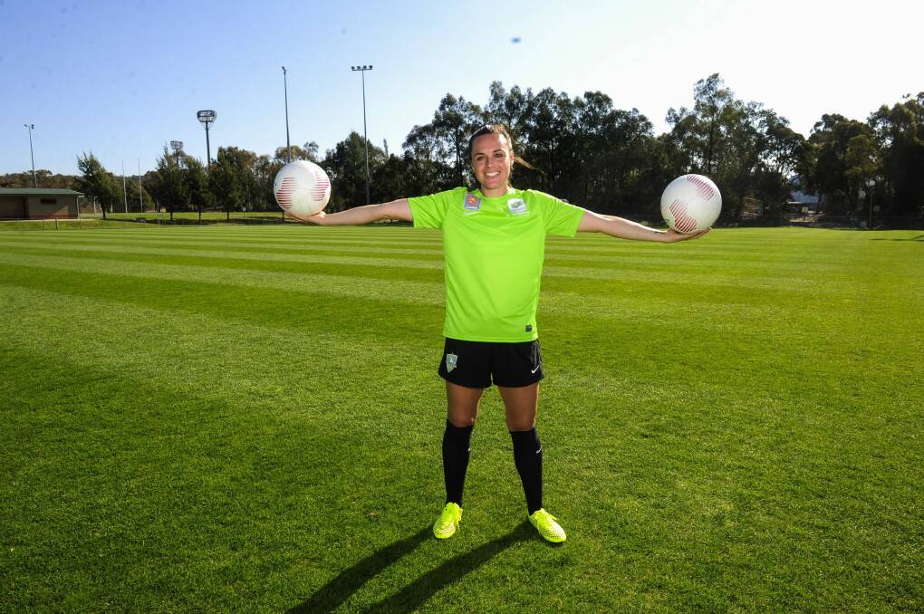 Canberra United striker Emma Kete has returned after helping the club win its inaugural title in 2011-12. Photo: Melissa Adams