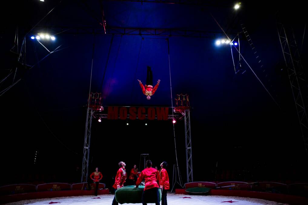 One of the acrobatic acts in The Great Moscow Circus. Photo: Jamila Toderas