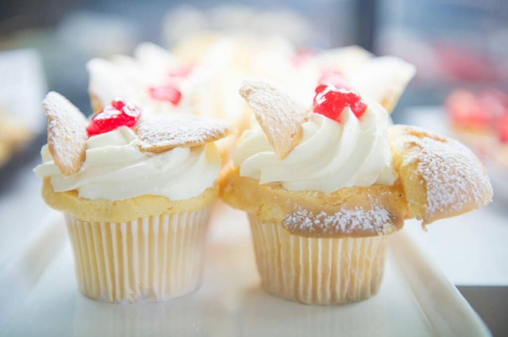 Butterfly cakes at the Yarralumla Bakery. Just one of the freshly-made treats that attract customers to the business of 33 years. Photo: Jay Cronan