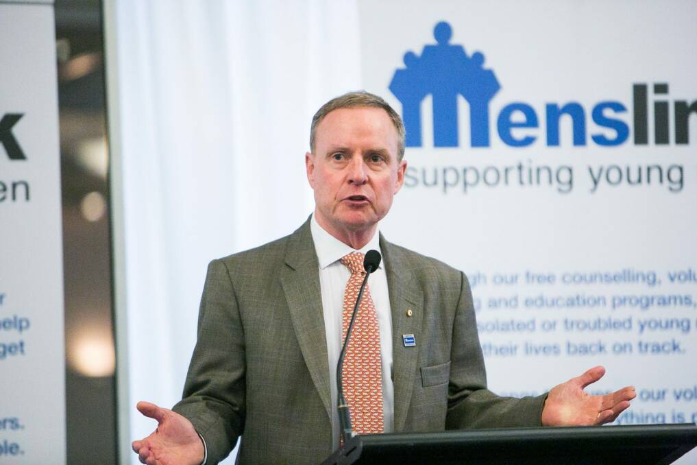 Lieutenant-General David Morrison, retired chief of the Australian Army, at the Menslink breakfast.  Photo: Developing Agents