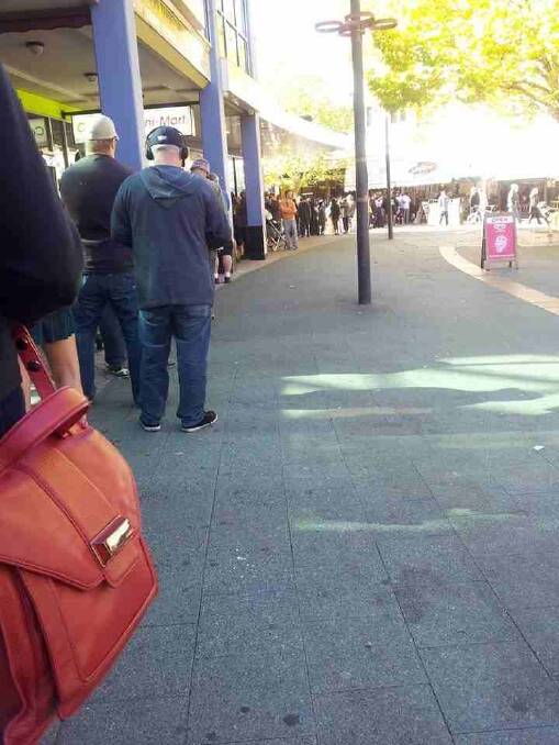 The line outside Landspeed Records last year on Record Store Day. Photo:  