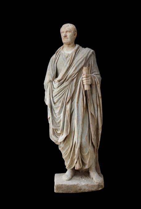 The statue of a Roman magistrate featured at the Rome: City and Empire exhibition at the National Museum. Photo: British Museum
