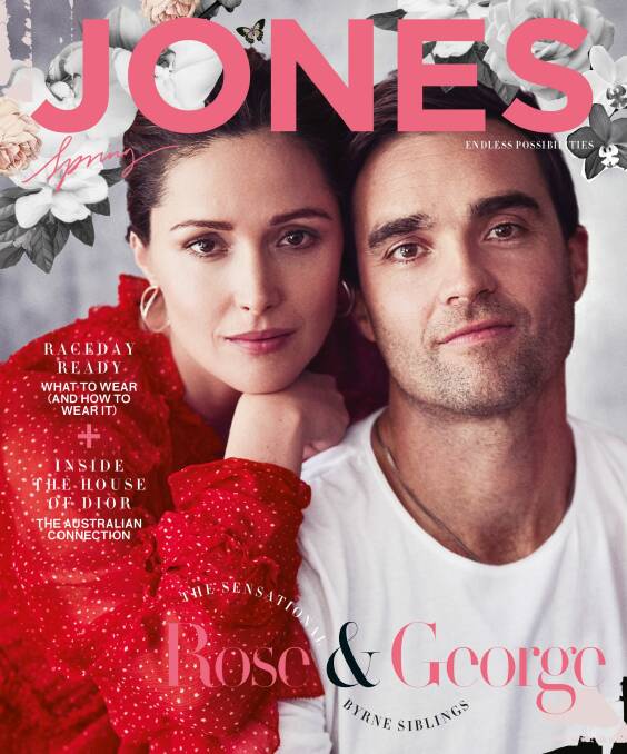 Byrne, photographed here with her brother, George, has announced she is pregnant again in the latest issue of Jones magazine. Photo: Will Davidson 