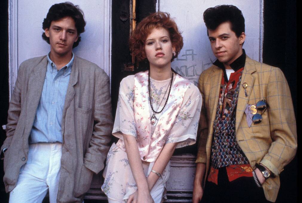 On the set of Pretty In Pink, 1986. Photo: Paramount Pictures