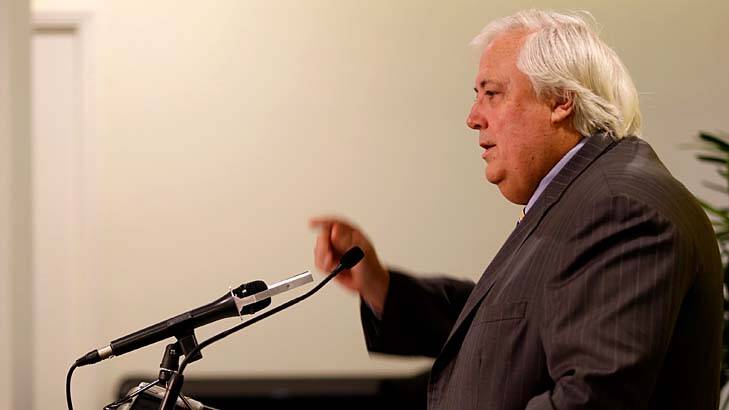 Canberra-bound: Clive Palmer secures Fairfax after recount. Photo: Eddie Jim