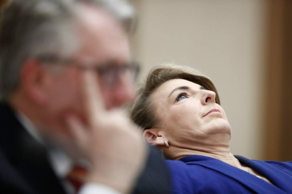Employment Minister Michaelia Cash admitted on Wednesday night that she had been wrong and one of her advisers had contacted the media "without my knowledge". Photo: Alex Ellinghausen