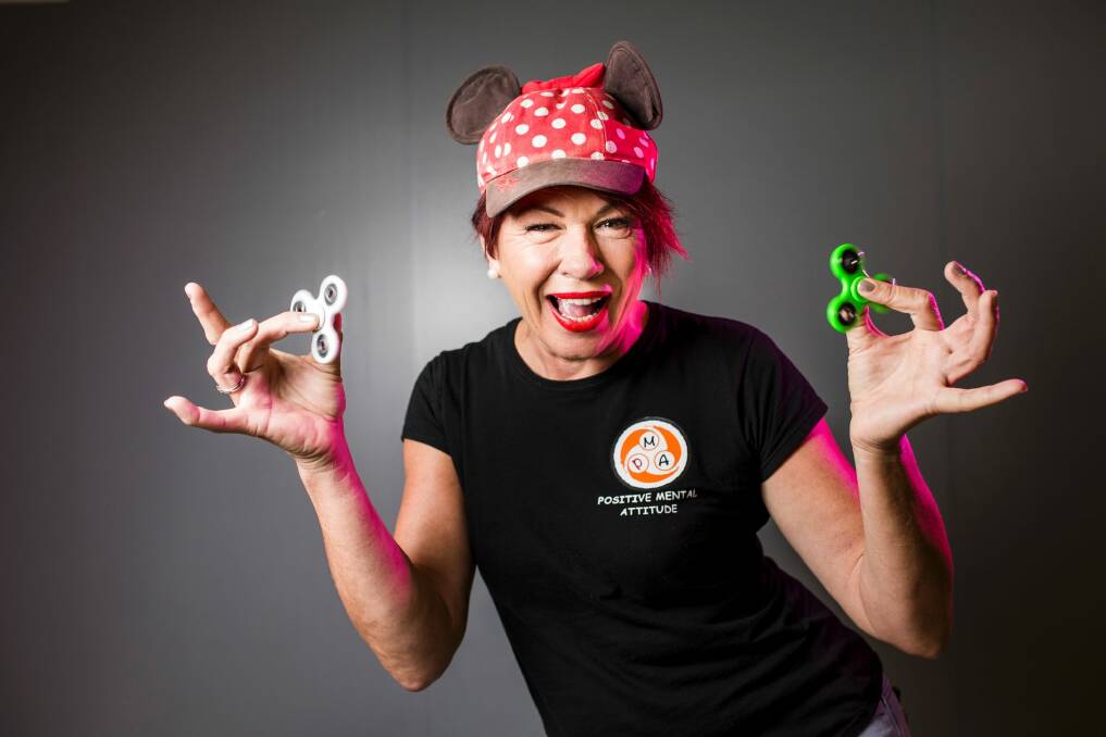 Christine Thomson will open seven pop-up stalls at shopping centres across the ACT to cater to Canberra's fidget spinner obsession. Photo: Jamila Toderas