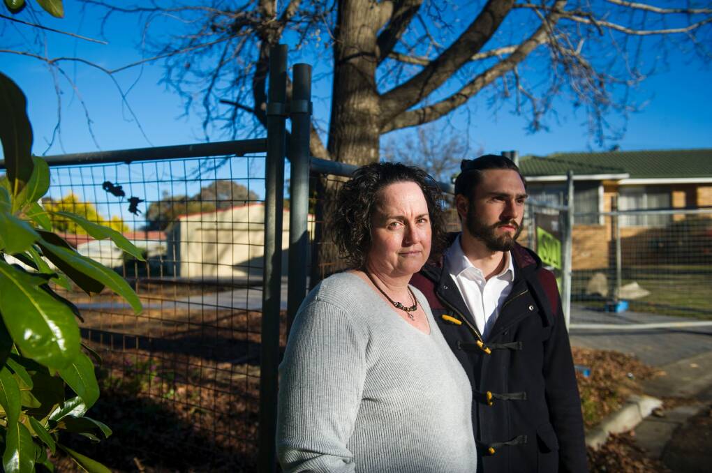 Kelly Marshall and Sam Carlini say the rates on their Mr Fluffy block cost $111 a week.  Photo: Dion Georgopoulos