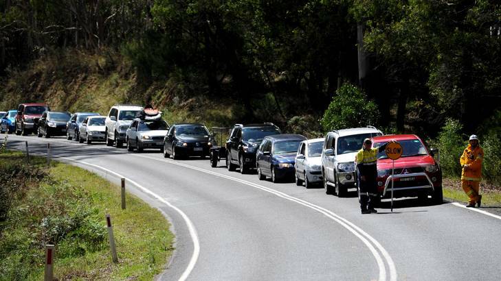 Drivers are being urged to behave on the road as Canberrans flock to the coast for the holidays. Photo: Melissa Adams