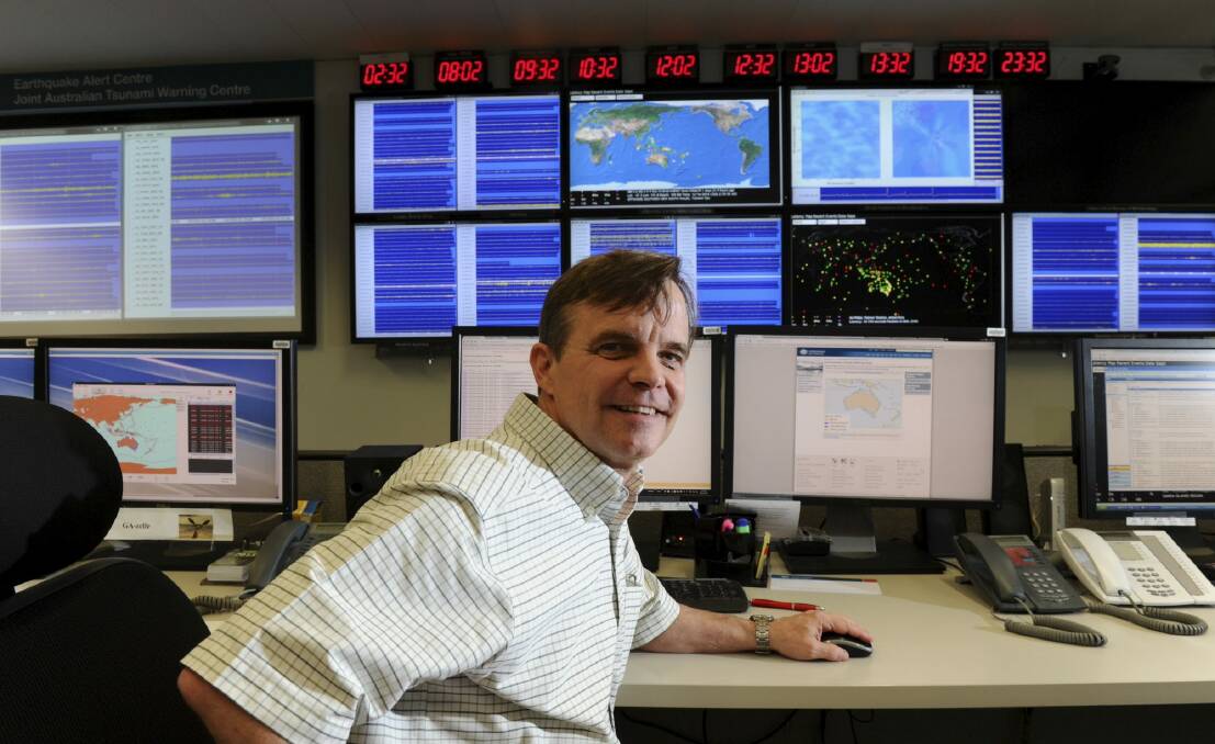 In the know: Dr Phil Cummins, professor of natural hazards at ANU.  Photo: Graham Tidy