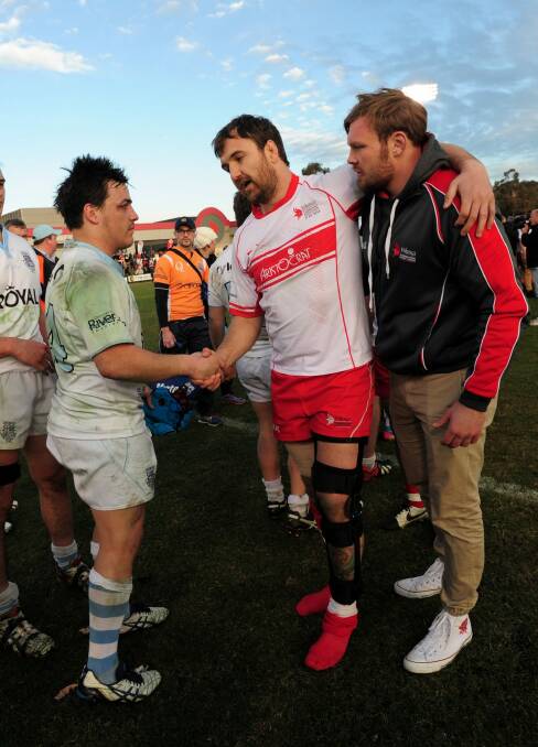 The Queanbeyan Whites will play the Tuggeranong Vikings in a grand final re-match on Thursday night. Photo: Graham Tidy
