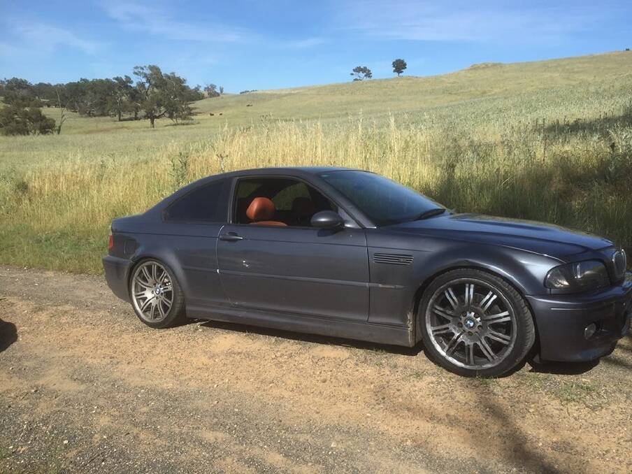 The BMW that allegedly hit speeds of 240km/h on the Hume Highway. Photo: NSW Police