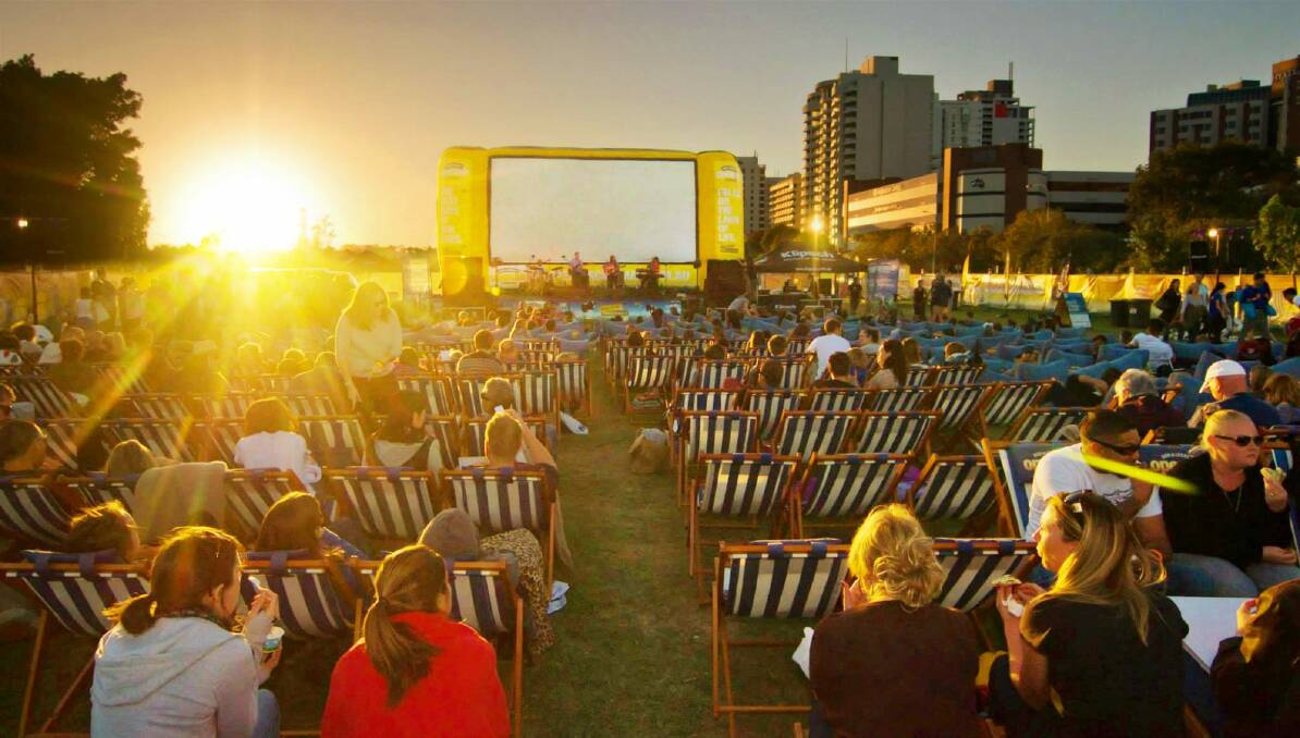 The Open Air Cinema is on again at the Patrick White Lawns. Photo: Supplied