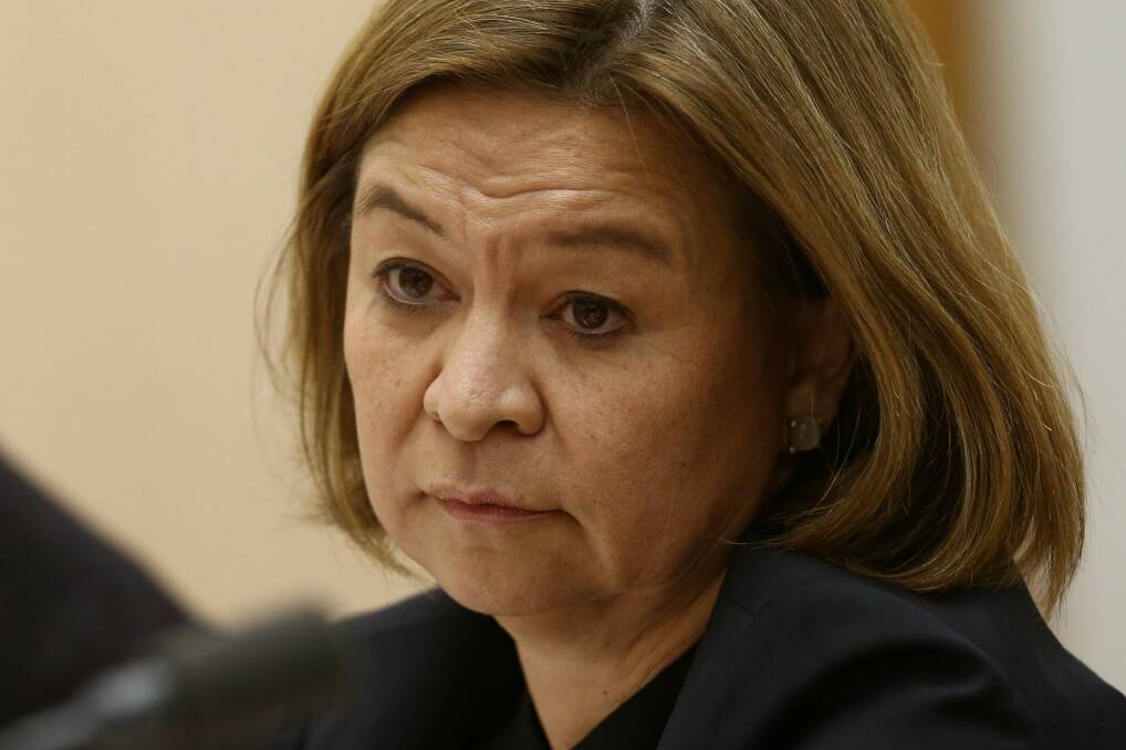 ABC Managing Director Michelle Guthrie appeared before Senate estimates at Parliament House in Canberra on Thursday 5 May 2016. Photo: Andrew Meares Photo: Andrew Meares