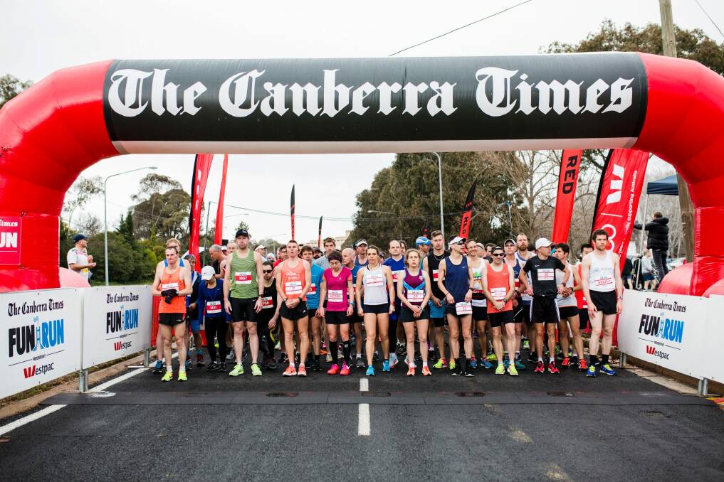 14km Start at The Canberra Times Fun Run. Photo: Jamila Toderas