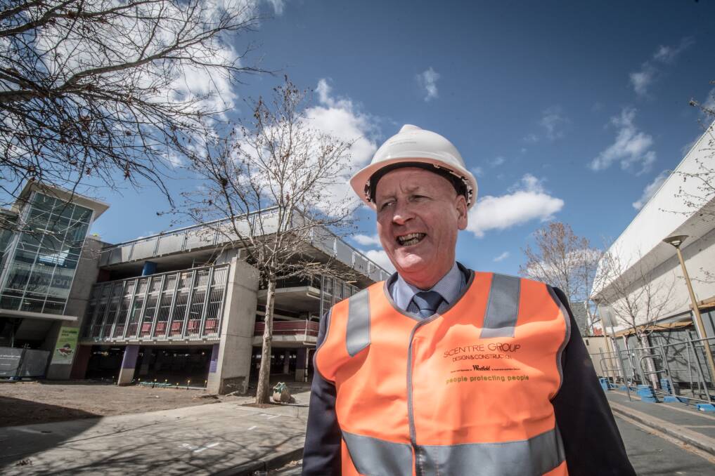 Scentre Group regional manager Malcolm Creswell, pictured, said demolition work for the new $21 million dining precinct started this month. Photo: Karleen Minney