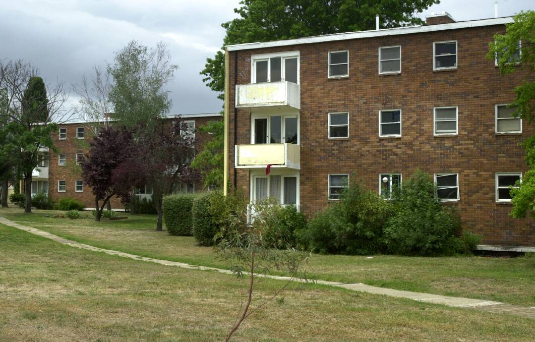 Public housing block, Gowrie Court to be demolished as government prepares to sell it.  Photo: Andrew Campbell 