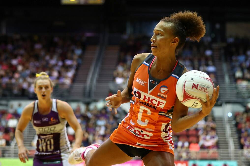 Centre of attention: Giants centre Serena Guthrie is one of several English imports taking Super Netball by storm. Photo: Getty Images