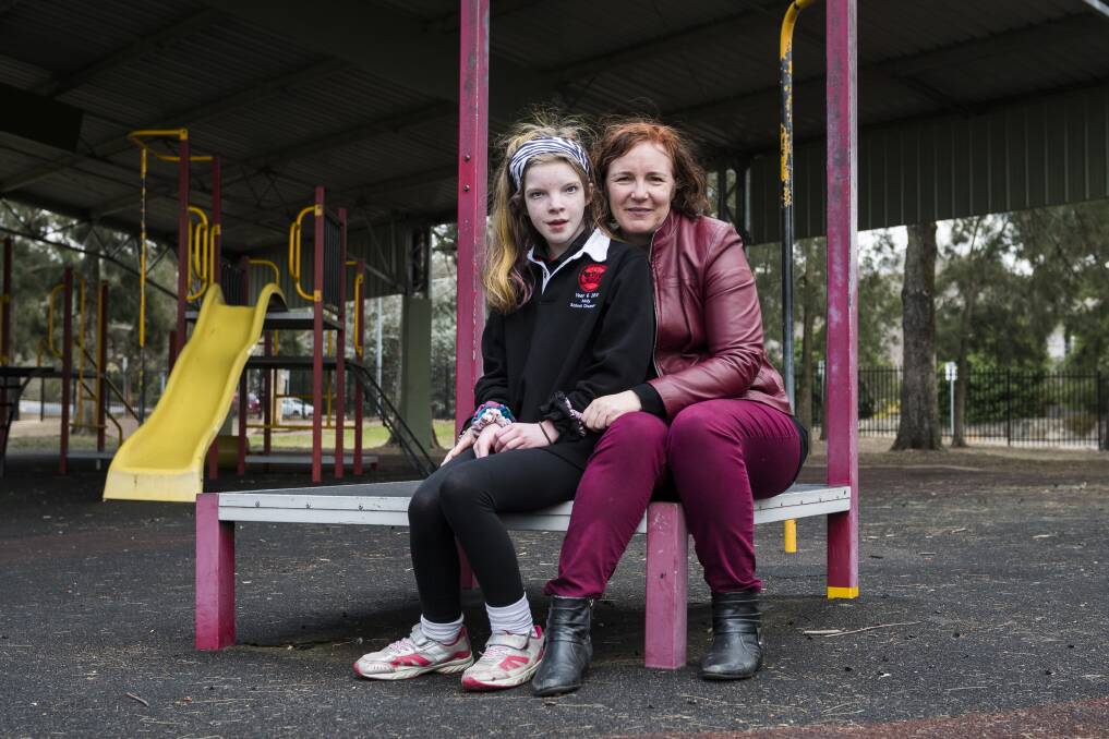 Rebecca Davey, pictured with her 12-year-old daughter, Molly Browne, says the decision is case of discrimination. Photo: Dion Georgopoulos