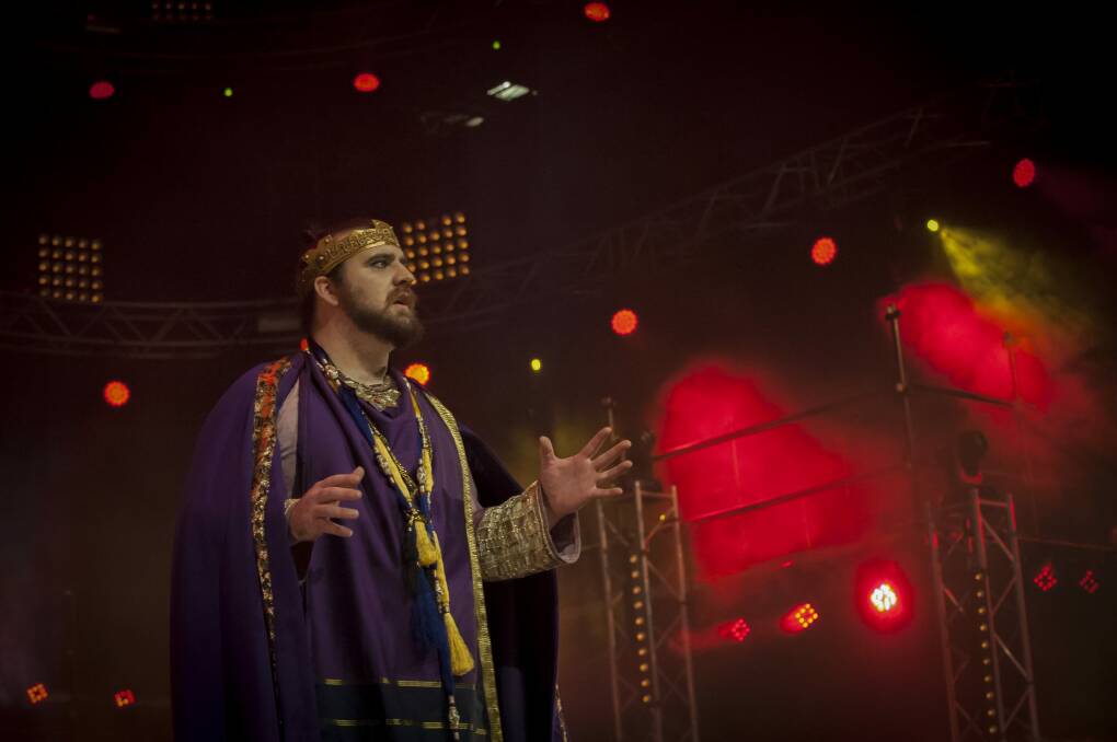Max Gambale plays Pontius Pilate in Jesus Christ Superstar. Photo: Karleen Minney