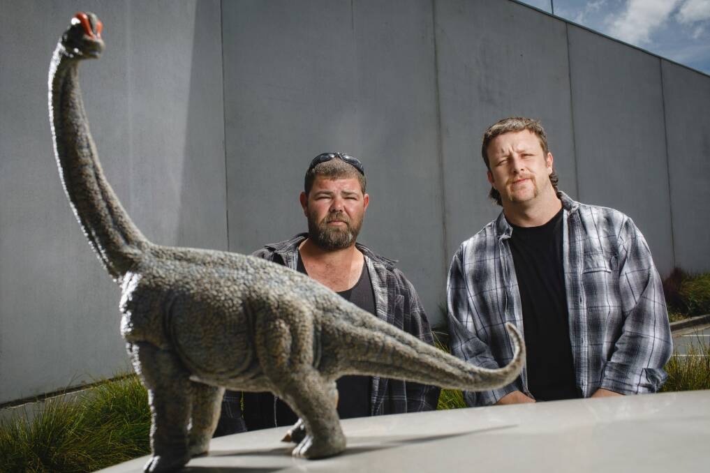 Rickey Caton and Adam Antrum were assaulted by two police officers after Ricky pointed a toy dinosaur at them during a stop.  Photo: Sitthixay Ditthavong