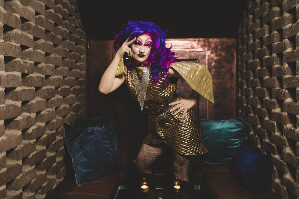 Faux Nee Phish: 'I have an average karaoke voice but that's another thing - in drag, you can get away with that'. Photo: Jamila Toderas