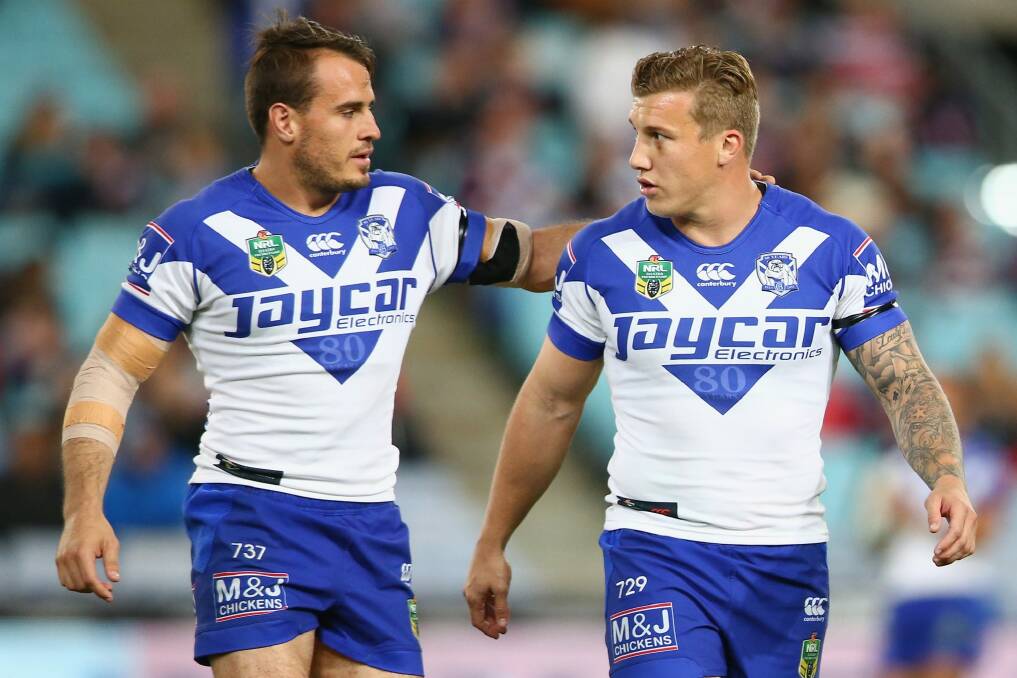 Josh Reynolds will face the Raiders on Sunday, but teammate Trent Hodkinson will be in Origin camp. Photo: Getty Images 