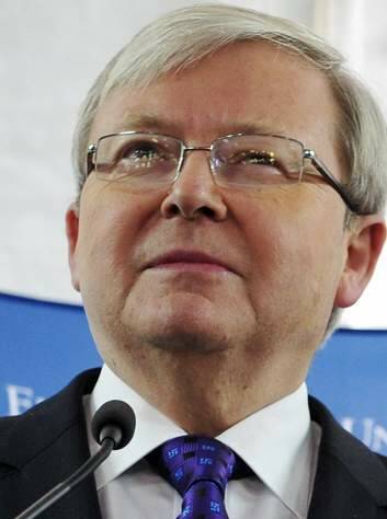 Prime Minister  Kevin Rudd pictured on Wednesday. Photo: Jay Cronan