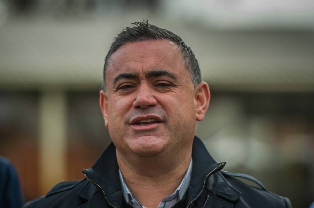 Deputy Premier John Barilaro announced the government is moving 50 jobs from Sydney and creating 50 new jobs in Queanbeyan. Photo: Karleen Minney