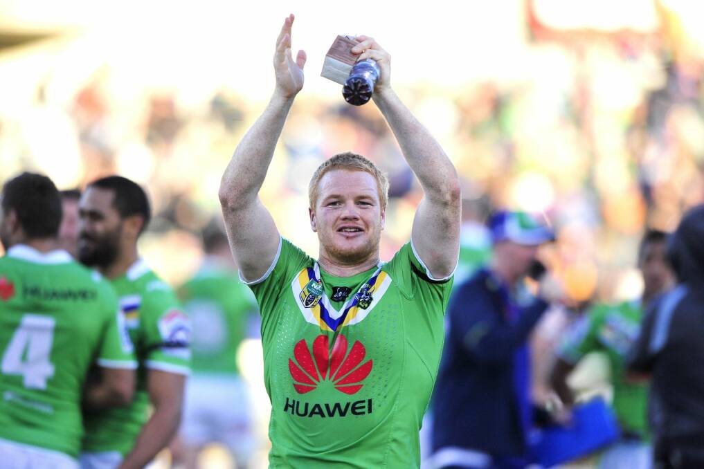 Former Canberra Raiders forward Joel Edwards has signed a two-year deal with the Wests Tigers. Photo: Jeffrey Chan 