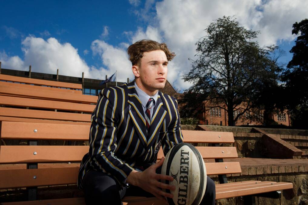 Canberra Grammar student Will Goddard could be on his way to New Zealand to join a Waikato Chiefs Super Rugby pathway program.  Photo: Sitthixay Ditthavong