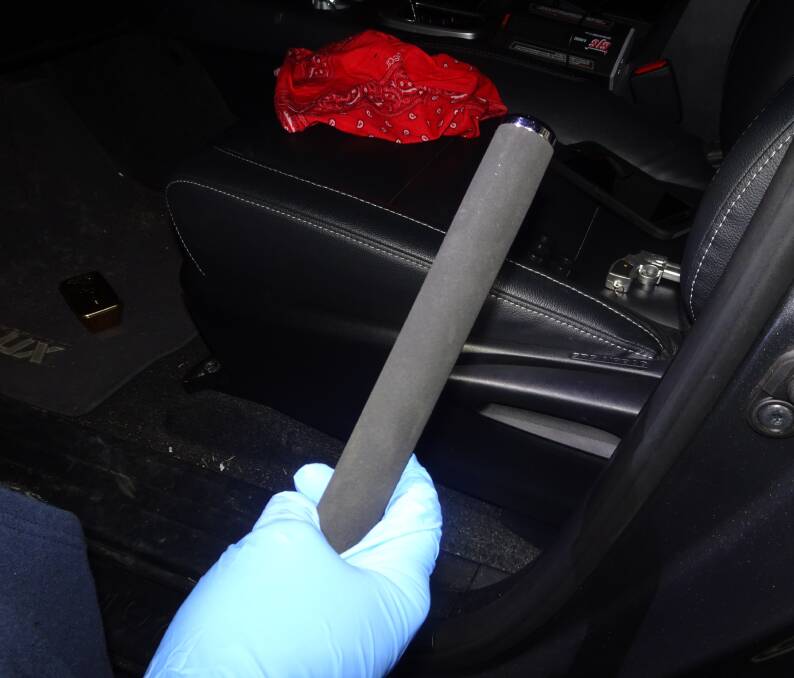 Police seized drugs, weapons and cash in a Gungahlin search on Tuesday night. Photo: ACT Policing
