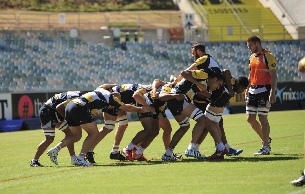 Super Rugby has adjusted the laws for the rolling maul this year. The Brumbies scored 10 tries from rolling mauls last year. Photo: Graham Tidy
