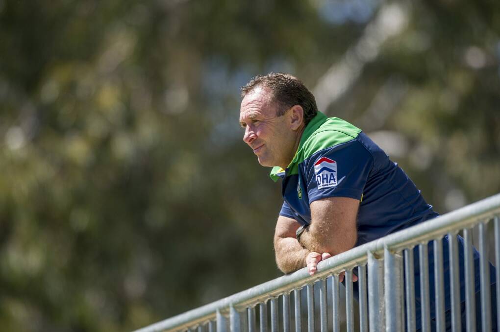 Ricky Stuart has now got 'his' squad at the Raiders. And with it comes the pressure to make the finals. Photo: Jay Cronan