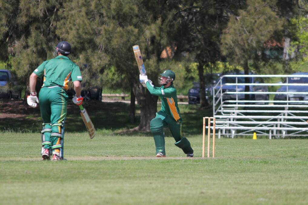 Weston Creek Molonglo batsman Blake Dean's left-handed experiment got off to a great start in the Cricket ACT Regional Twenty20 Cup. Photo: Jess Perkovic