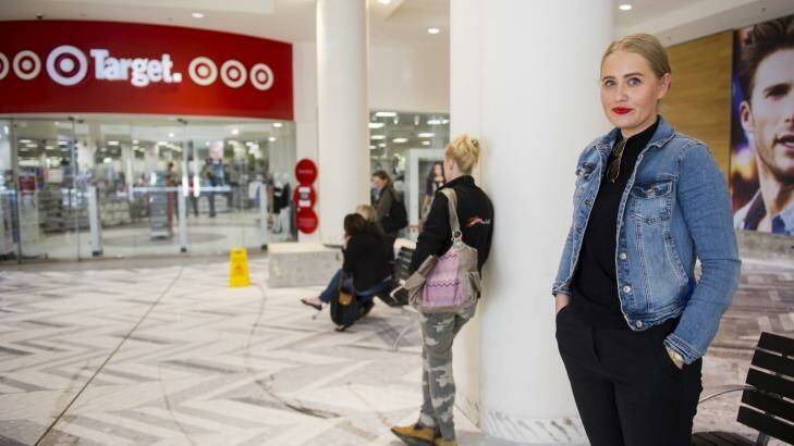 Fewer is more: Telitha Schroedl from Braddon in the short line outside Target in Civic to get her hands on the new Missoni range. Photo: Rohan Thomson