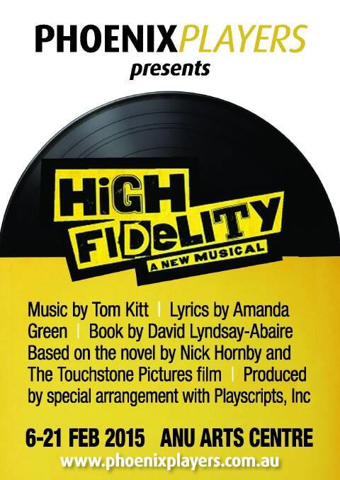 In stereo: <i>High Fidelity: A New Musical</i> arrives in town next year. Photo: Supplied