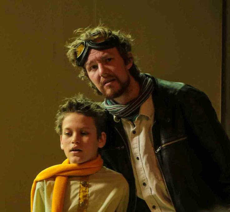 Rohan Vicars, right, as the Aviator with Siggy Nock as the Prince in The Little Prince. Photo: Supplied