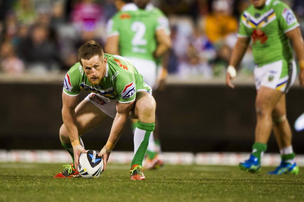 Canberra Raiders halfback Josh McCrone is set to sign a two-year deal with the St George Illawarra Dragons. Photo: Jay Cronan